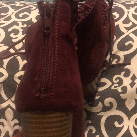 Charlotte Russe lace up boot heels fun style - Picture 3 of 4